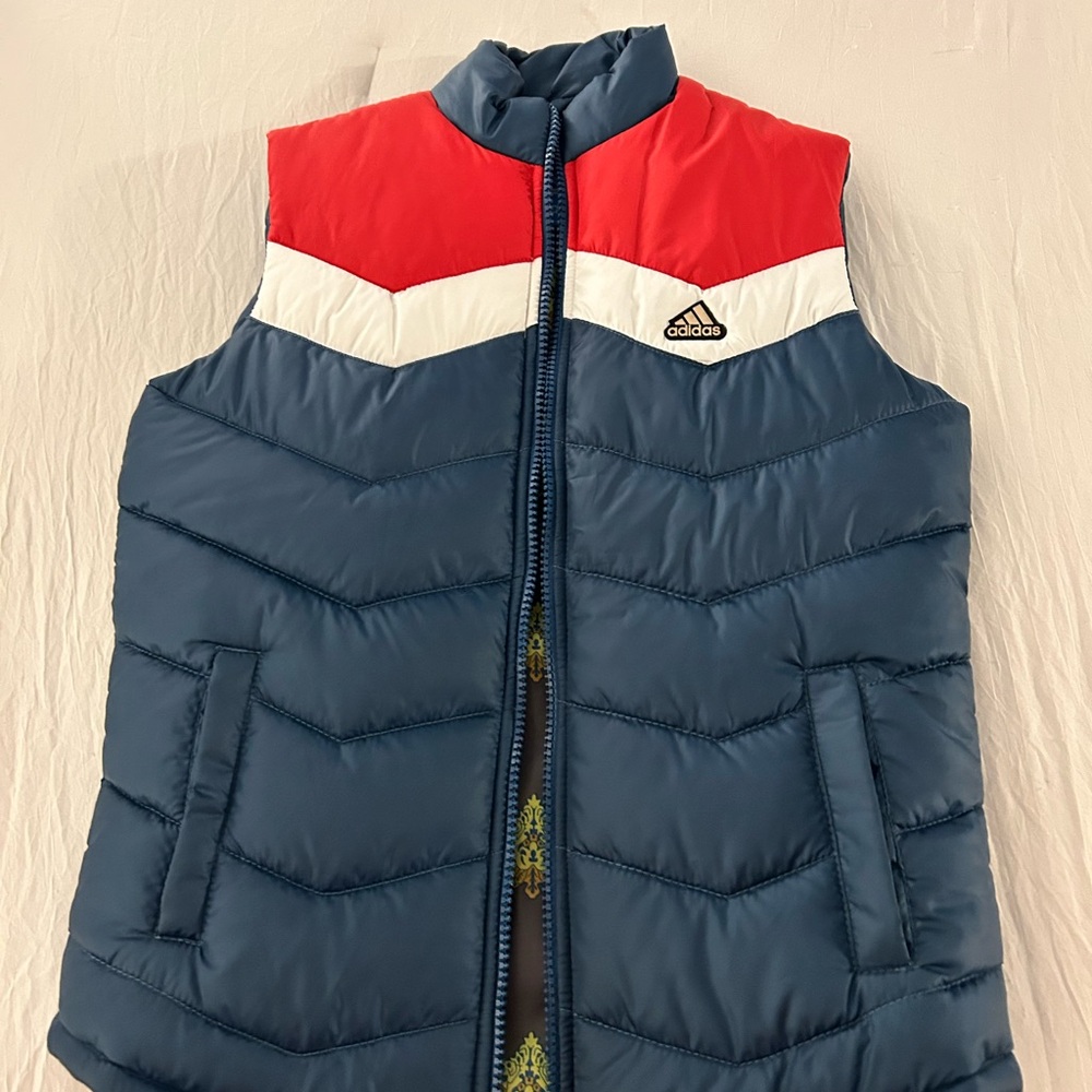 Adidas Red, White, and Blue Vest